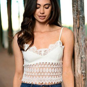 81516 Crochet Lace Tank Top